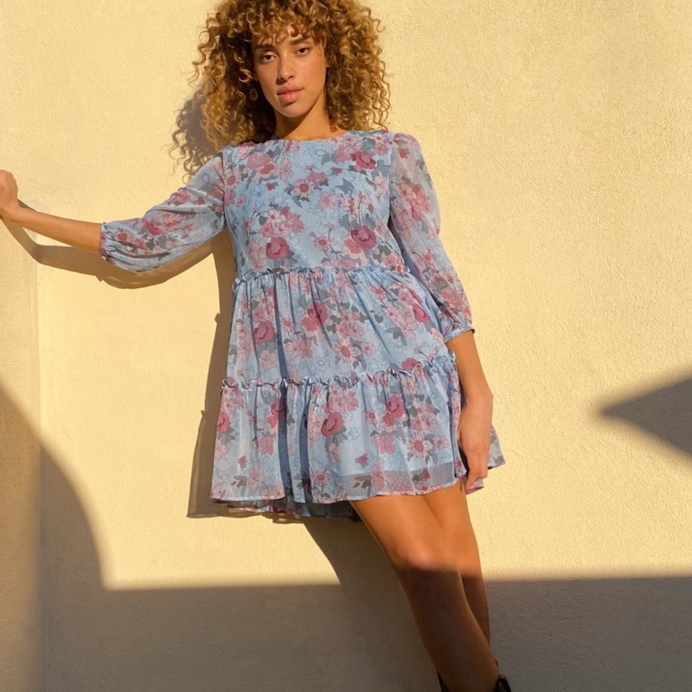 Sunday Best Pastel Floral Dress from Aritzia